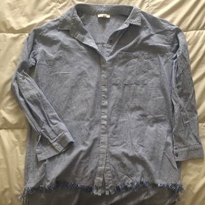 🌟2/$10🌟 Umgee Blue Pinstripe Button Down Top
